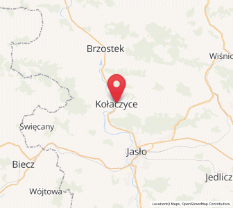Map of Kołaczyce, Subcarpathia