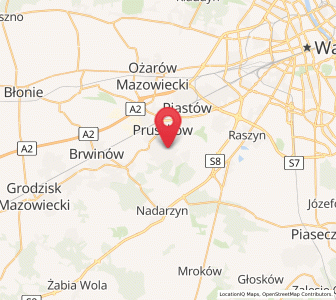 Map of Komorów, Mazovia
