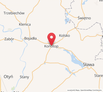 Map of Konotop, Lubusz