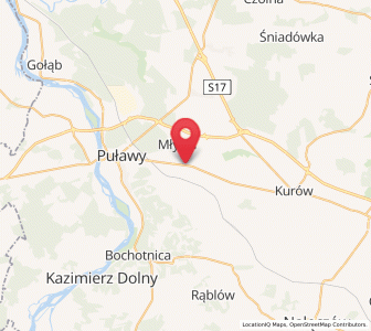 Map of Końskowola, Lublin