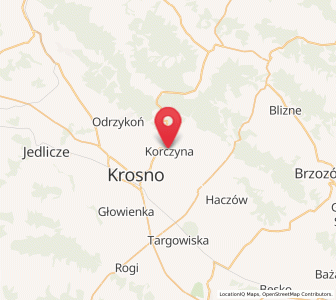 Map of Korczyna, Subcarpathia