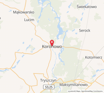 Map of Koronowo, Kujawsko-Pomorskie