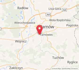 Map of Koszyce Wielkie, Lesser Poland