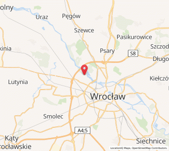 Map of Kozanów, Lower Silesia