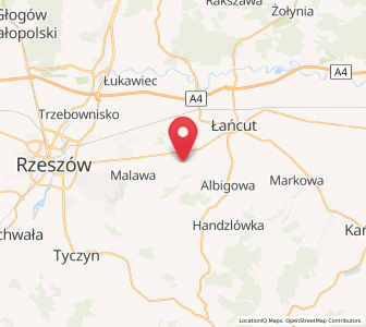 Map of Kraczkowa, Subcarpathia