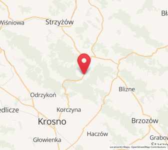 Map of Krasna, Subcarpathia