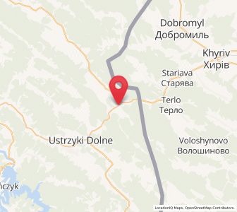 Map of Krościenko, Subcarpathia