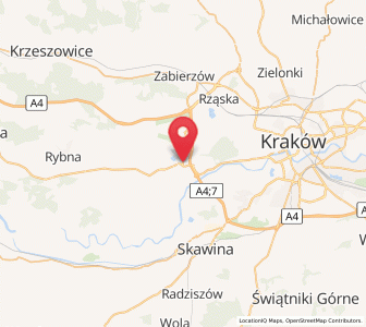 Map of Kryspinów, Lesser Poland