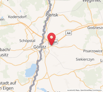 Map of Łagów, Lower Silesia
