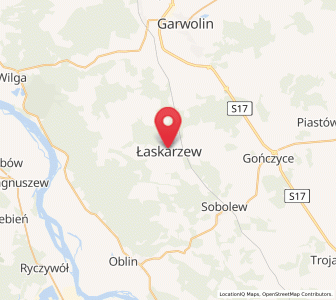 Map of Łaskarzew, Mazovia