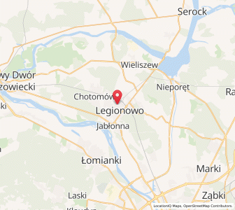 Map of Legionowo, Mazovia