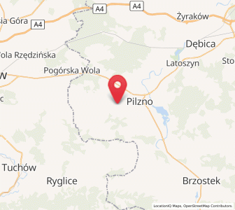 Map of Łęki Dolne, Subcarpathia