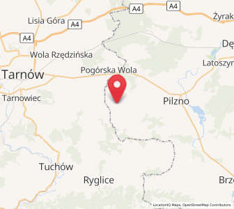 Map of Łęki Górne, Subcarpathia