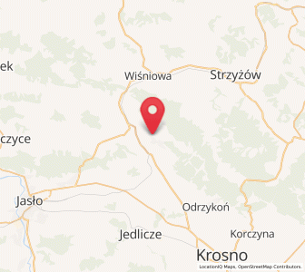 Map of Łęki, Subcarpathia
