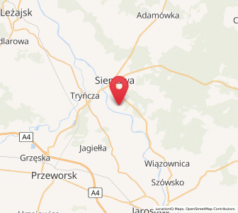 Map of Leżachów, Subcarpathia