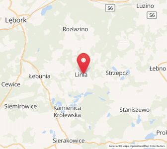 Map of Linia, Pomerania