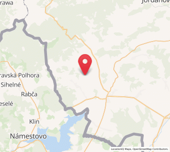Map of Lipnica Mała, Lesser Poland