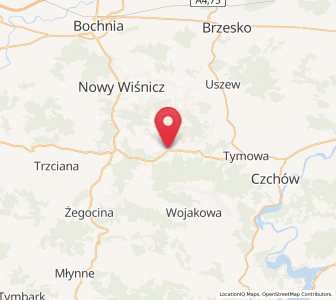 Map of Lipnica Murowana, Lesser Poland