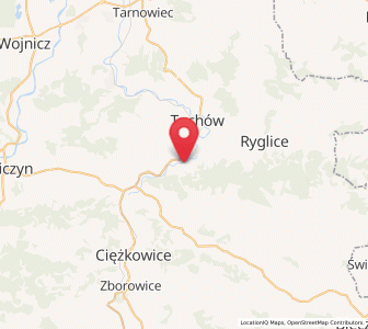 Map of Lubaszowa, Lesser Poland