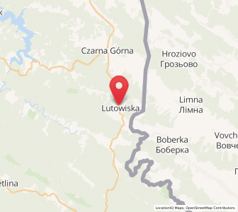 Map of Lutowiska, Subcarpathia