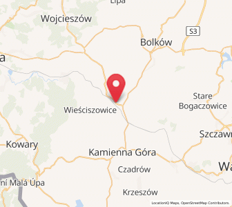 Map of Marciszów, Lower Silesia