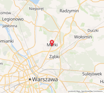 Map of Marki, Mazovia