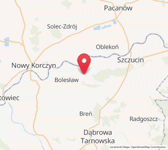Map of Mędrzechów, Lesser Poland