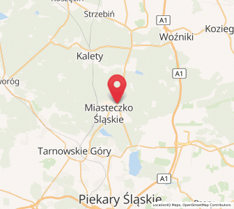 Map of Miasteczko Śląskie, Silesia