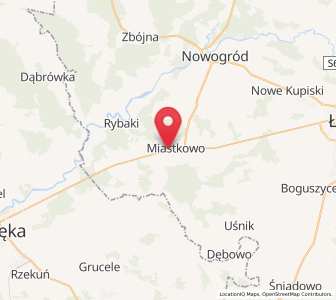 Map of Miastkowo, Podlasie