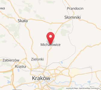 Map of Michałowice, Lesser Poland