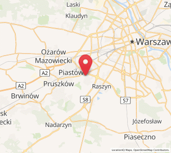Map of Michałowice, Mazovia