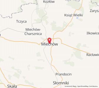 Map of Miechów, Lesser Poland