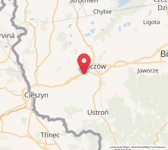 Map of Miedzyświec, Silesia