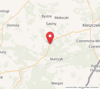 Map of Milejczyce, Podlasie