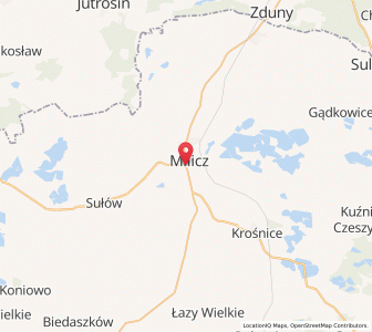 Map of Milicz, Lower Silesia