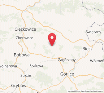 Map of Moszczenica, Lesser Poland