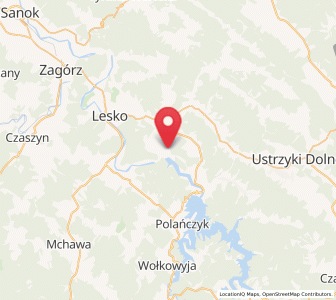 Map of Myczkowce, Subcarpathia