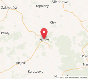Map of Narew, Podlasie