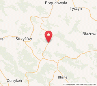 Map of Niebylec, Subcarpathia