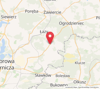 Map of Niegowonice, Silesia