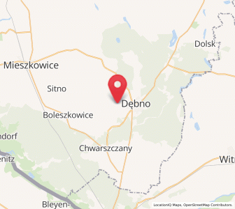 Map of Oborzany, West Pomerania