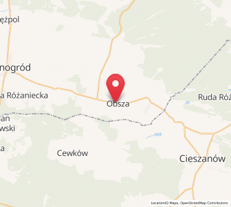 Map of Obsza, Lublin