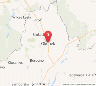 Map of Okonek, Greater Poland