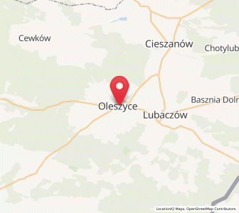 Map of Oleszyce, Subcarpathia