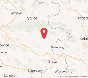 Map of Ołpiny, Lesser Poland