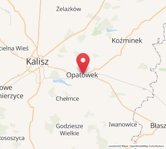 Map of Opatówek, Greater Poland