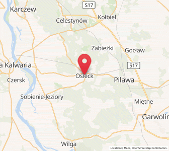 Map of Osieck, Mazovia