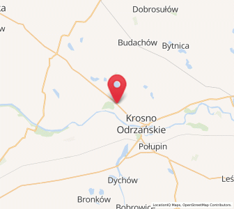 Map of Osiecznica, Lubusz
