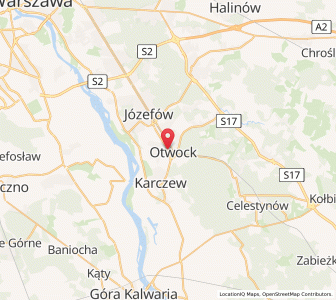 Map of Otwock, Mazovia