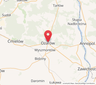 Map of Ożarów, Świętokrzyskie